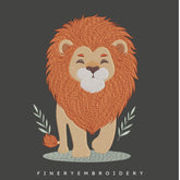 Lion Embroidery Design | FineryEmbroidery - FineryEmbroidery